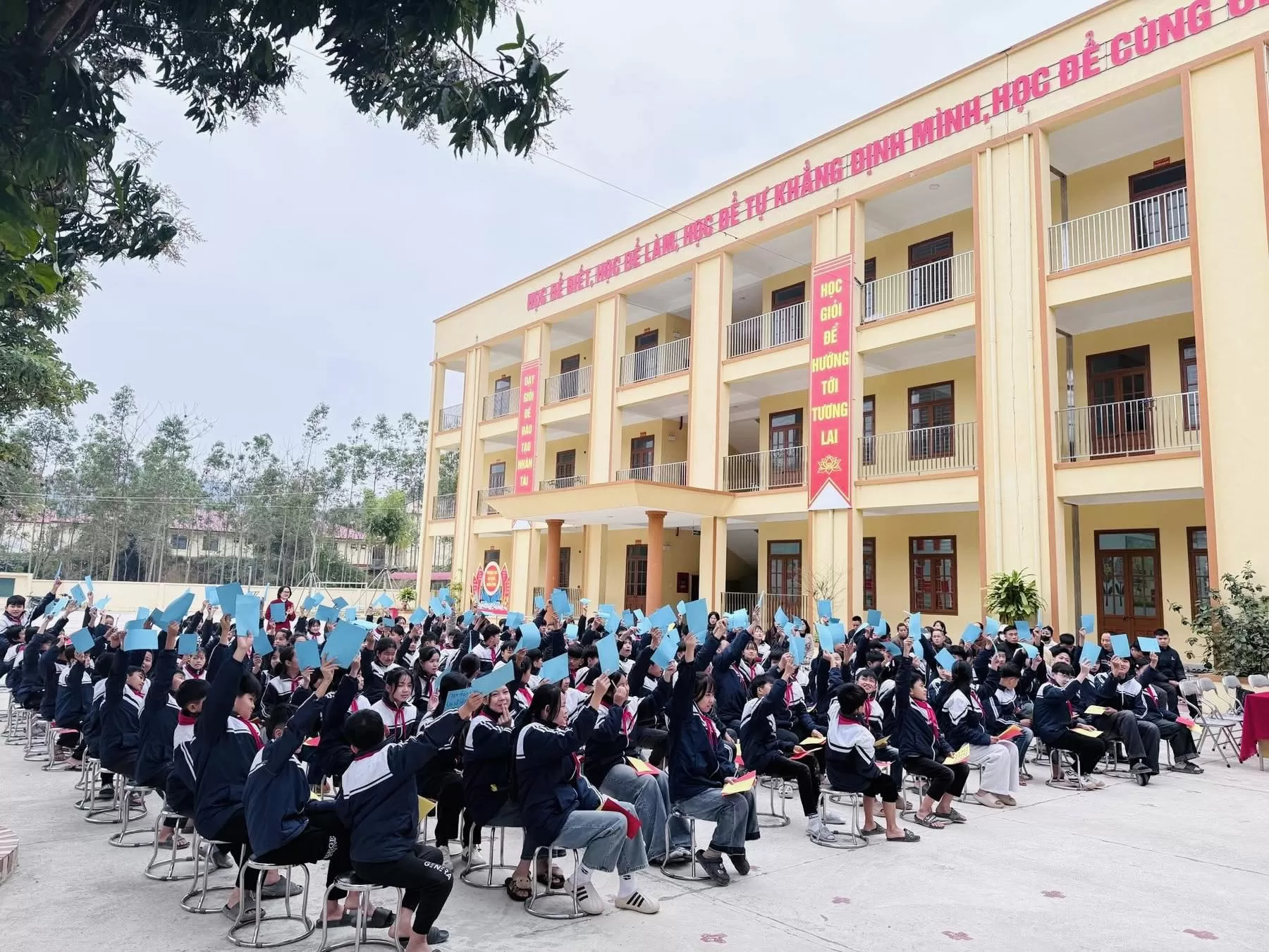 Liên đội trường TH&THCS Tân Thành-xã Nhất Hòa