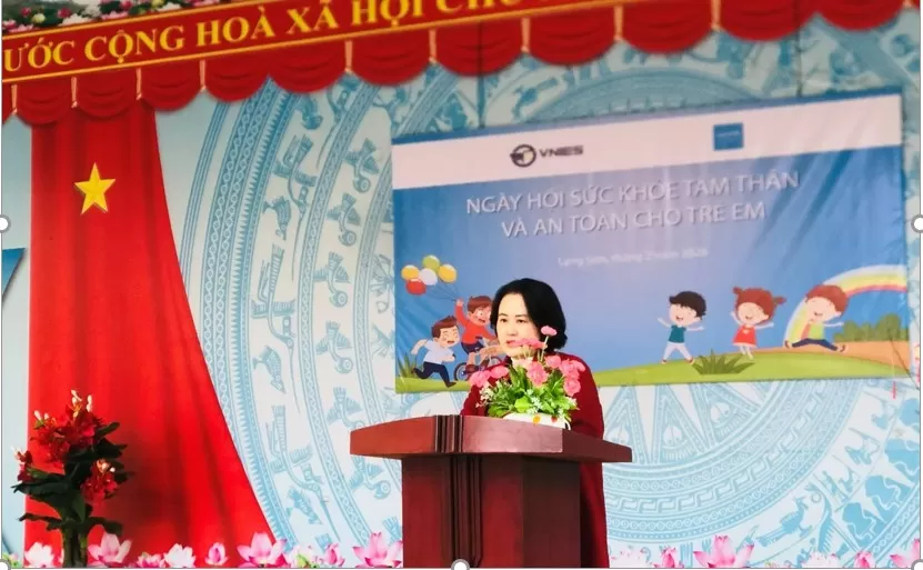 Ngày hội Chăm sóc sức khỏe tâm thần và an toàn cho trẻ em tại 24 trường ở Lạng Sơn
