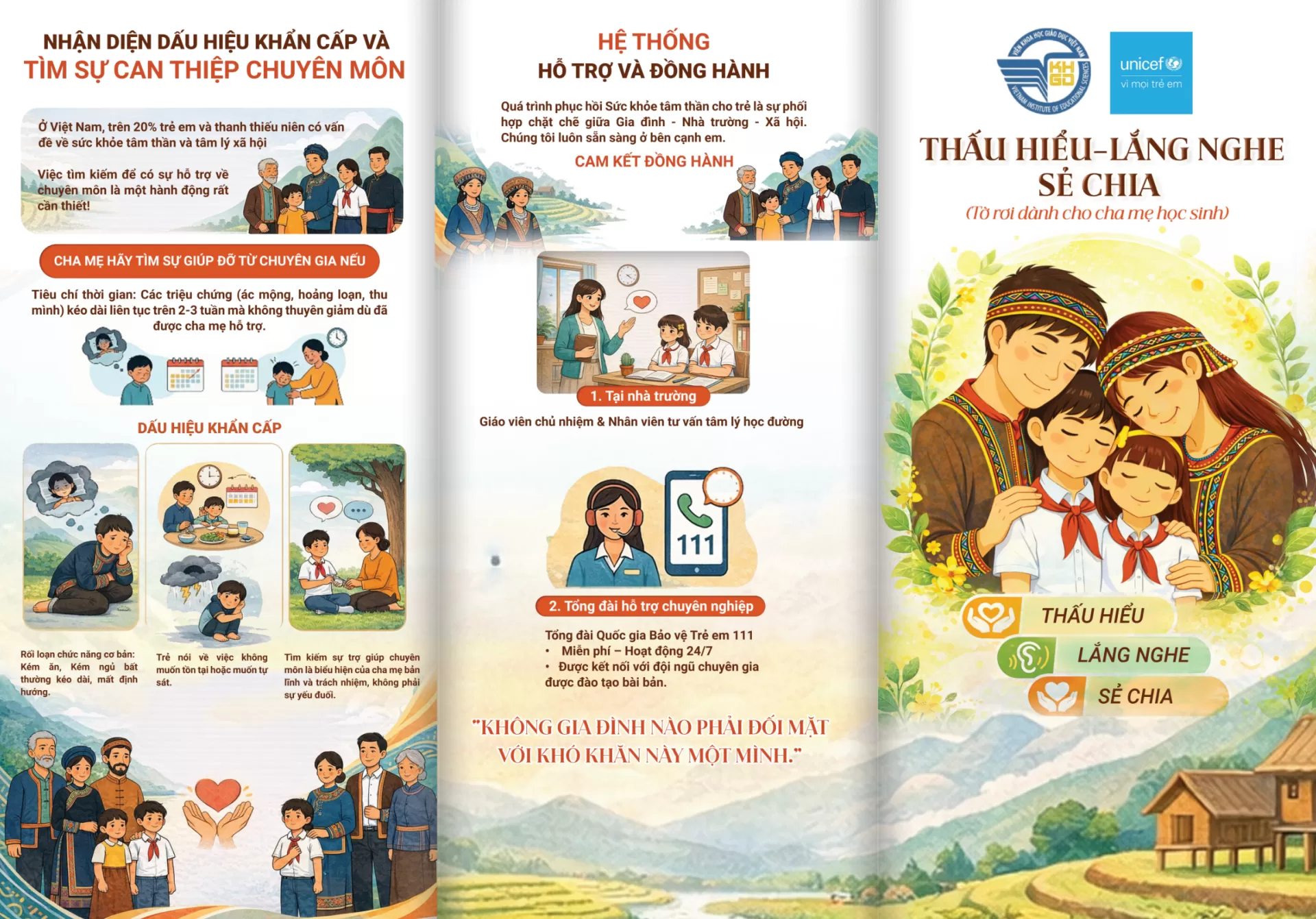 TỜ RƠI TÂM LÝ CHA MẸ HỌC SINH